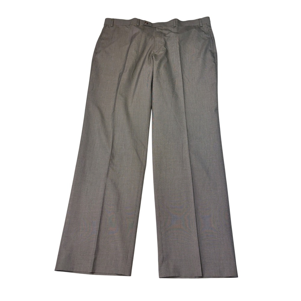 NWT Lauren Ralph Lauren Mens‎ Tan Flat Front Dress Pants 40W x 32L NVELPCFY0454